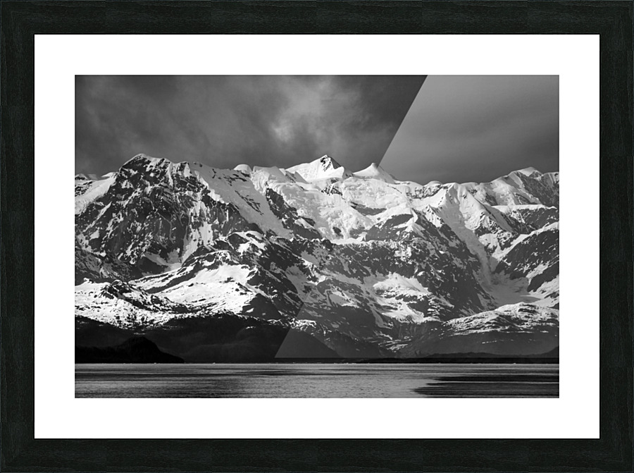 Cruise boat wake leaving Prince William Sound and Valdez Picture Frame print
