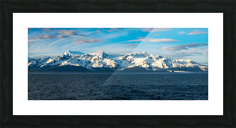 Sidelight on Mt Fairweather and the Glacier Bay National Park in  Framed Print Print