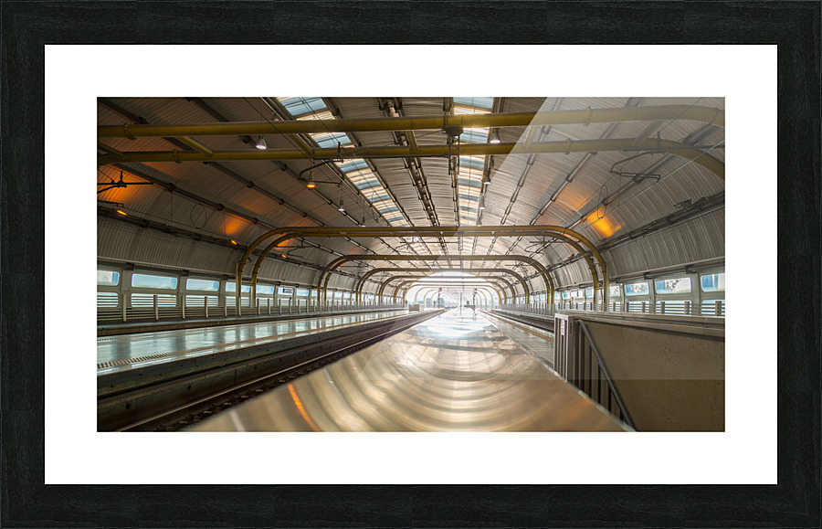 Rome Fiumicino Airport Railway station  Framed Print Print