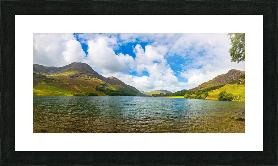 Panorama of Buttermere in Lake District  Framed Print Print
