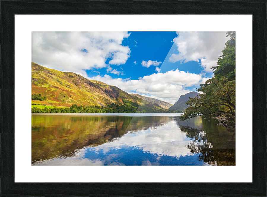 Reflections in Buttermere in Lake District Picture Frame print