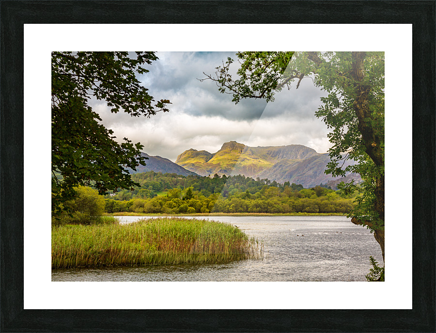 Sunrise at Elterwater in Lake District Picture Frame print