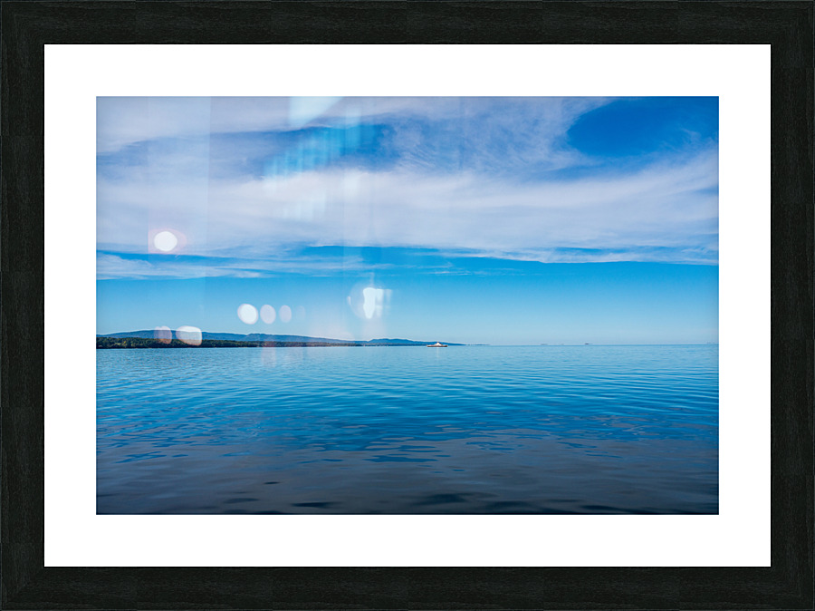 Car Ferry from Essex to Charlotte on Lake Champlain  Framed Print Print