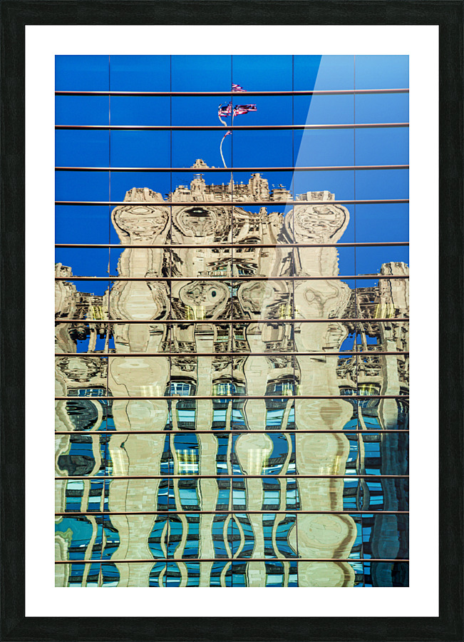 Reflection of Chicago Tribune Tower Picture Frame print