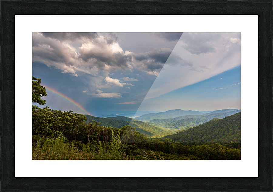 Storm over Blue Ridge Mountains Picture Frame print