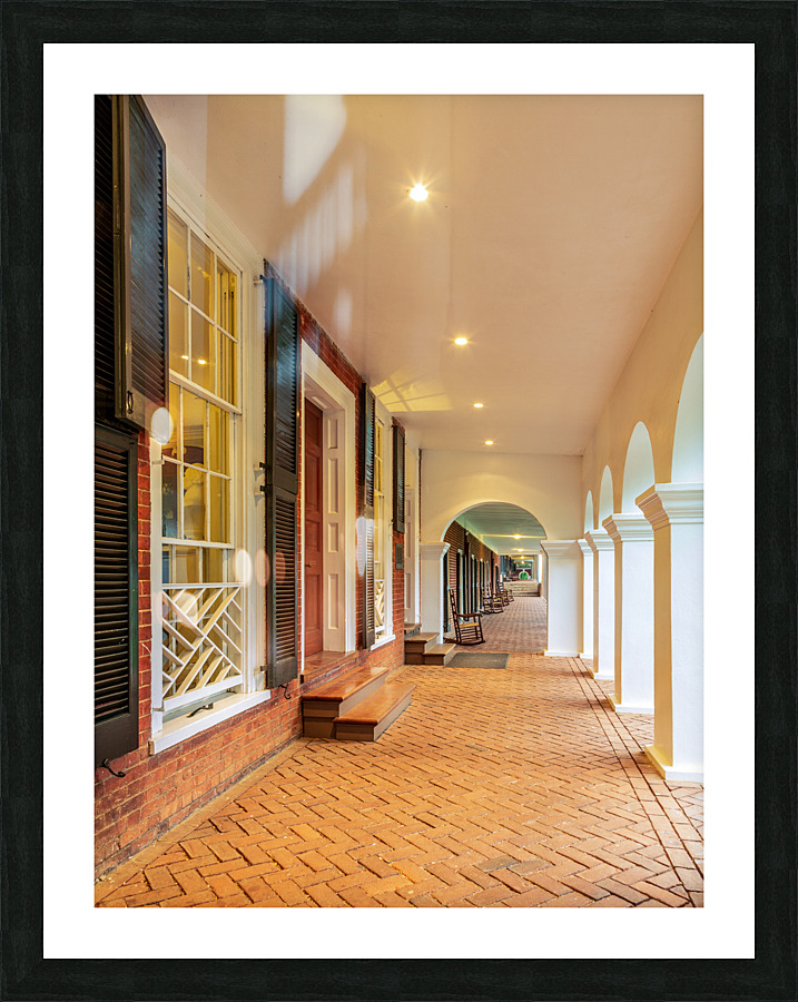 Student houses and walkway UVA  Framed Print Print