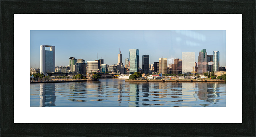 Panorama of the city of Buenos Aires in Argentina with artificia  Framed Print Print