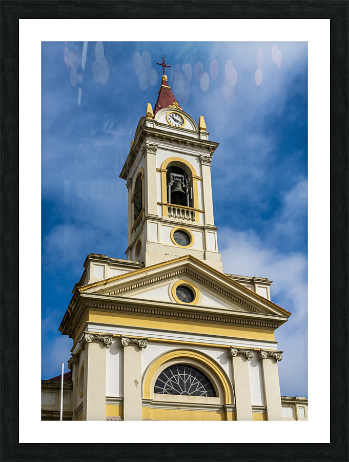 Punta Arenas cathedral church in main square in Chile  Framed Print Print