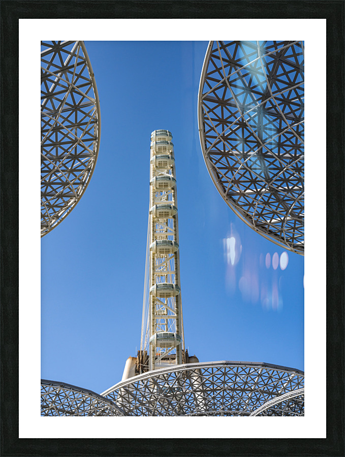 Ain Dubai observation wheel on Bluewaters Island in Jumeirah  Impression encadrée