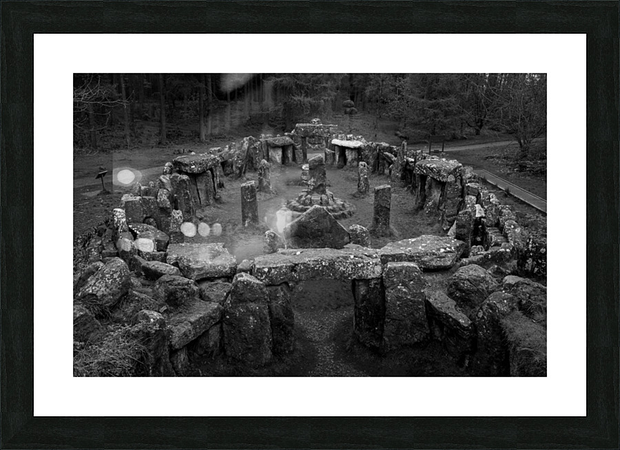 Standing stones of the Druids Plantation in Nidderdale  Framed Print Print