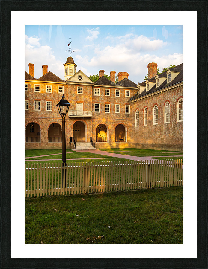 Wren Hall at William and Mary college in Williamsburg Virginia  Framed Print Print