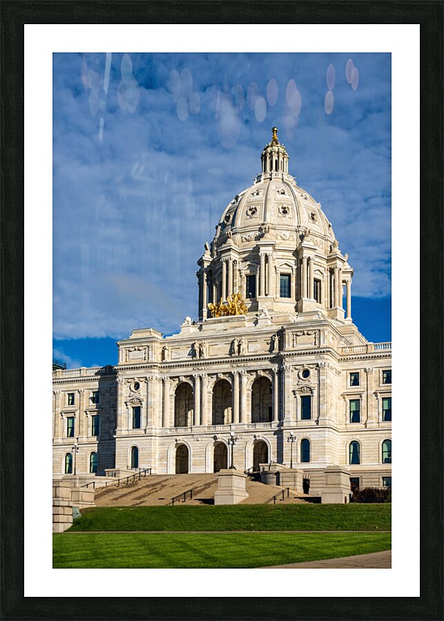 Facade of the State Capitol building in St Paul Minnesota  Impression encadrée