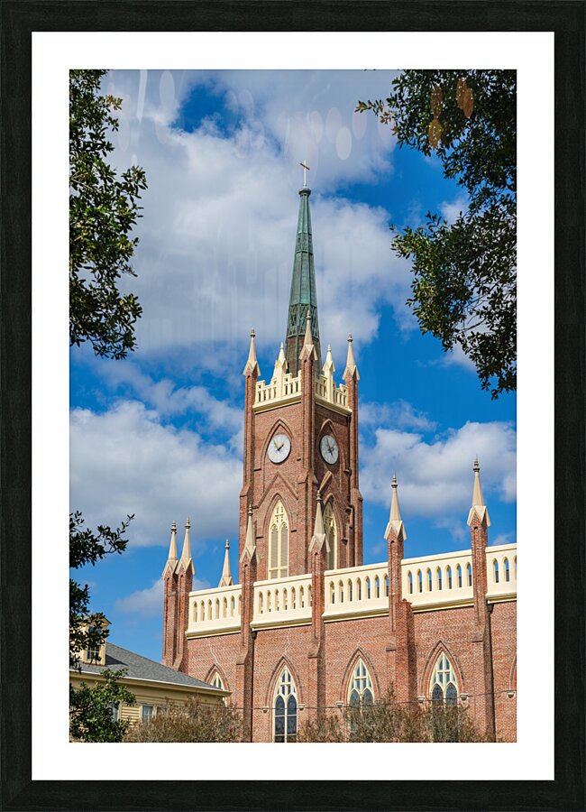 Exterior of St Mary Basilica in Natchez in Mississippi  Framed Print Print