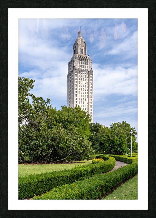 State Capitol building in Baton Rouge Louisiana  Impression encadrée