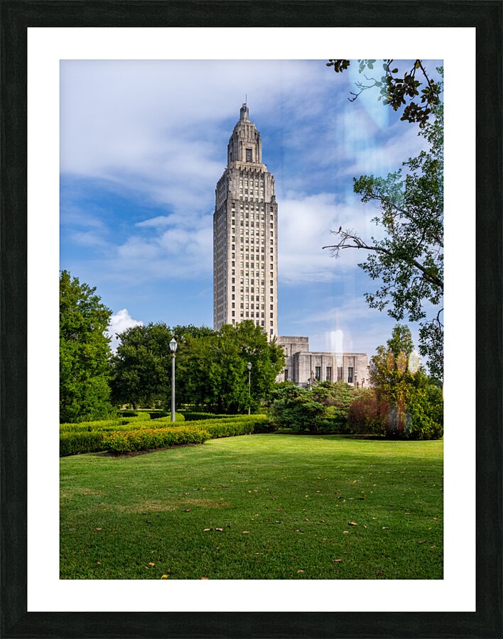 State Capitol building in Baton Rouge Louisiana  Framed Print Print