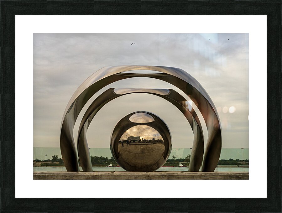 Sing the River sculpture by Mississippi in Baton Rouge LA  Framed Print Print