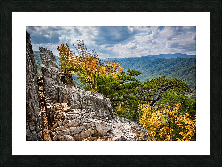 Seneca Rocks in West Virginia Picture Frame print