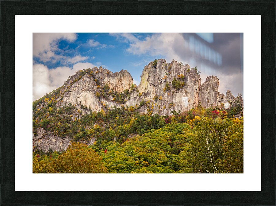 Seneca Rocks in West Virginia  Framed Print Print