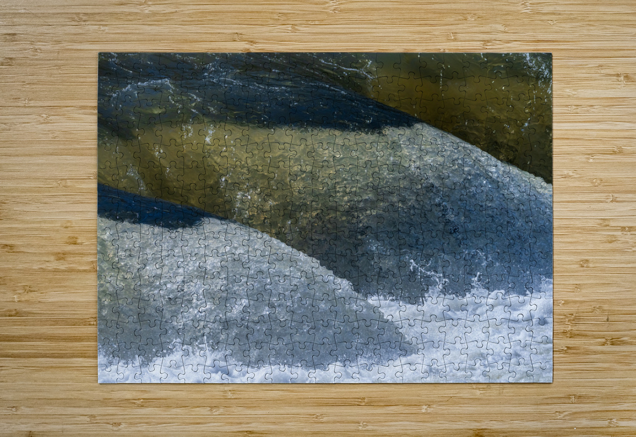 Frozen motion of raging water flowing over Valley Falls Steve Heap Puzzle printing