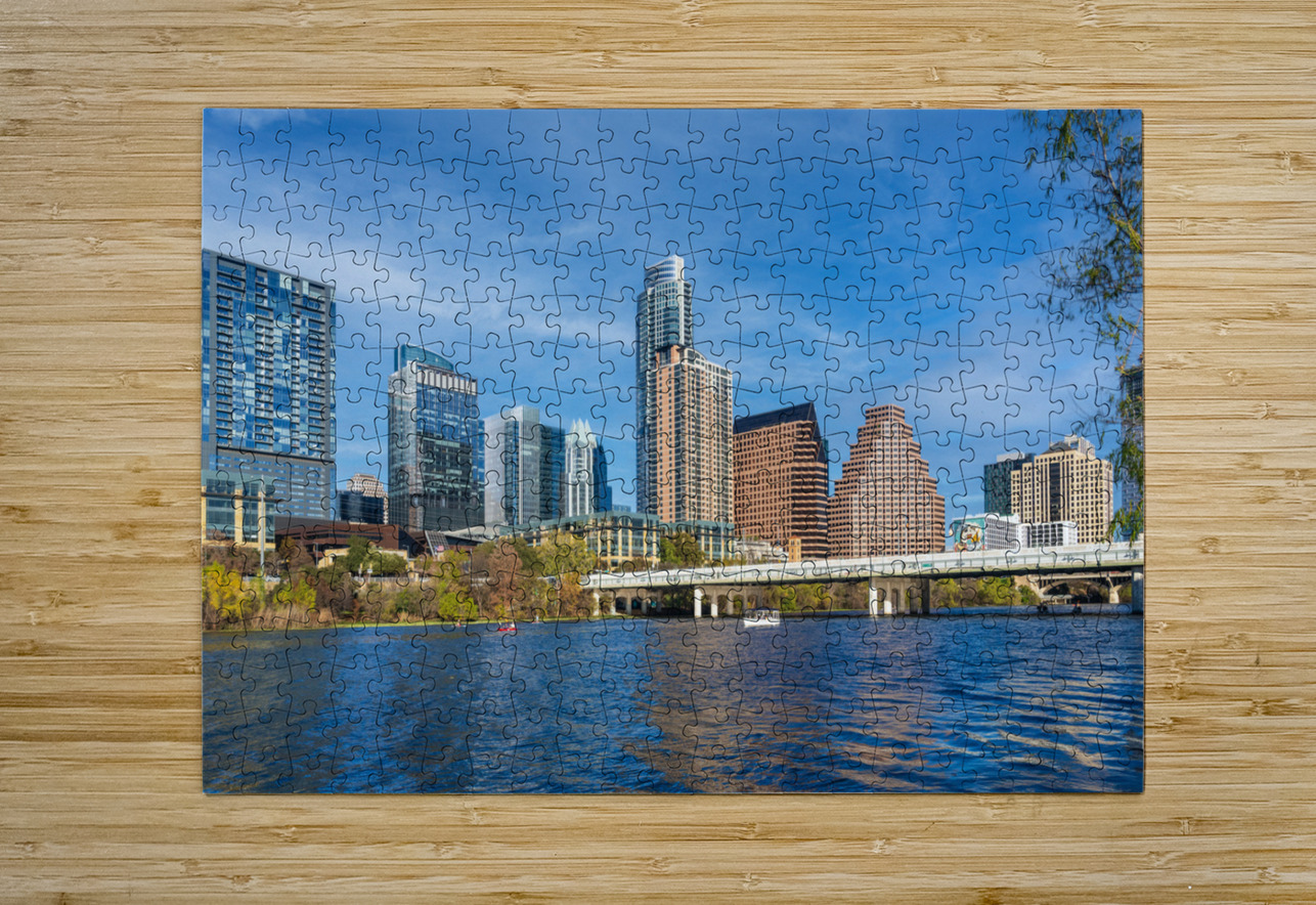 Mixed Use Skyline - Downtown Austin apartments and offices Steve Heap Puzzle printing