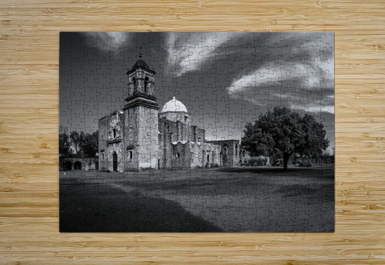 Entrance to the ornate San Jose mission church near San Antonio Steve Heap Puzzle printing