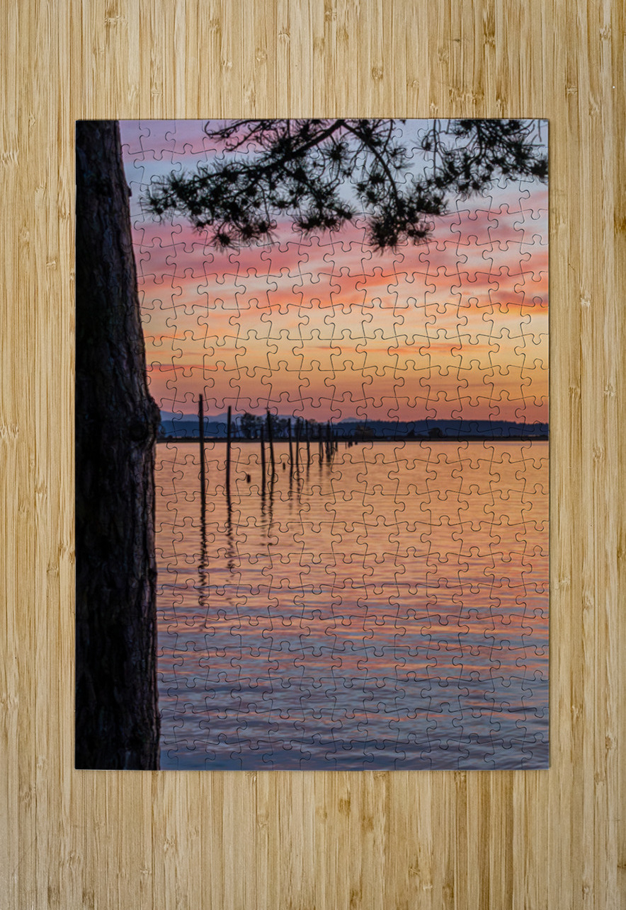 Dramatic sunset clouds over Possession Sound Everett in Washingt Steve Heap Puzzle printing
