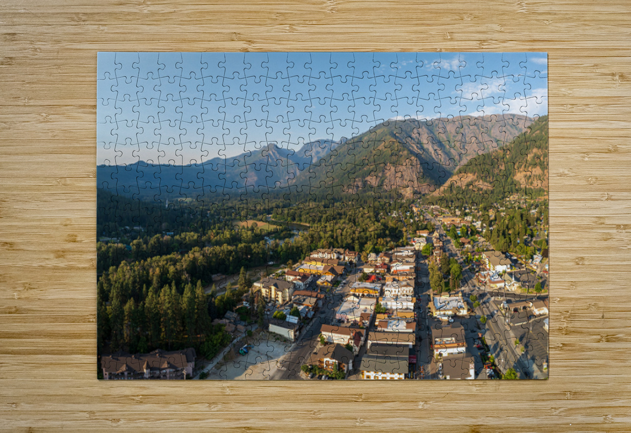 Leavenworth the Bavarian Alpine village in Cascades WA Steve Heap Puzzle printing