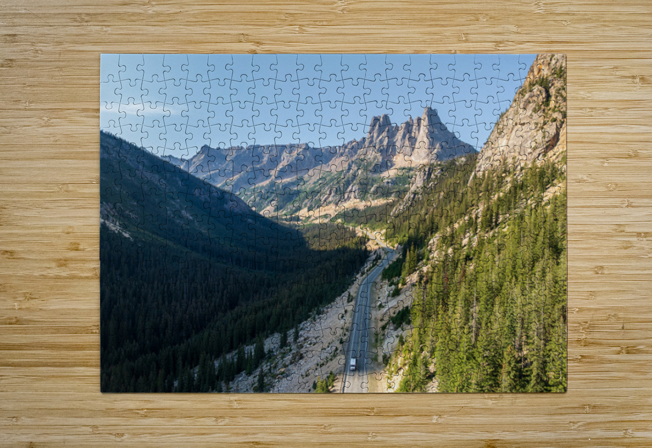 View of the North Cascades Highway looking towards the Washingto Steve Heap Puzzle printing