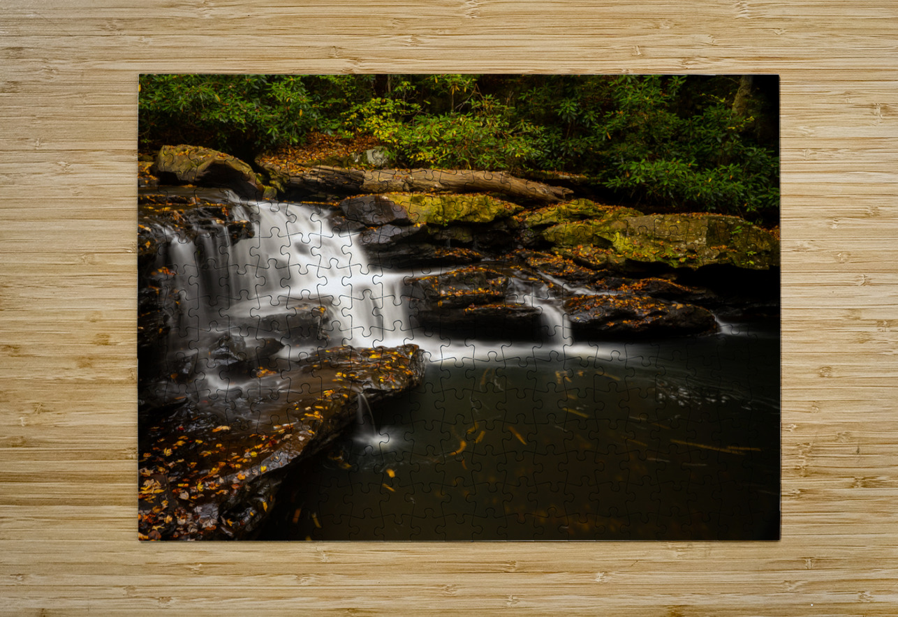 Waterfall on Deckers Creek near Masontown WV Steve Heap Puzzle printing