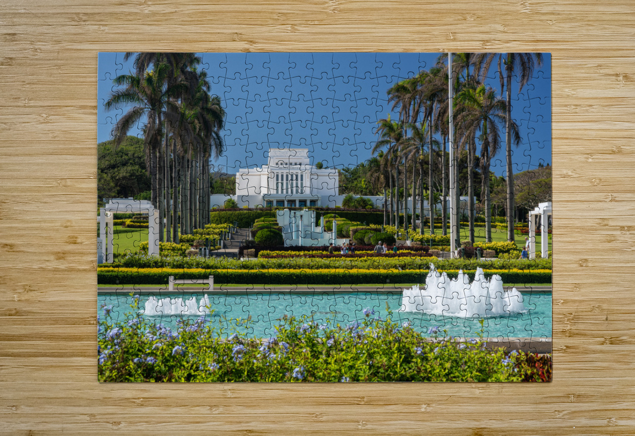 Gardens of Laie Hawaii Temple Steve Heap Puzzle printing