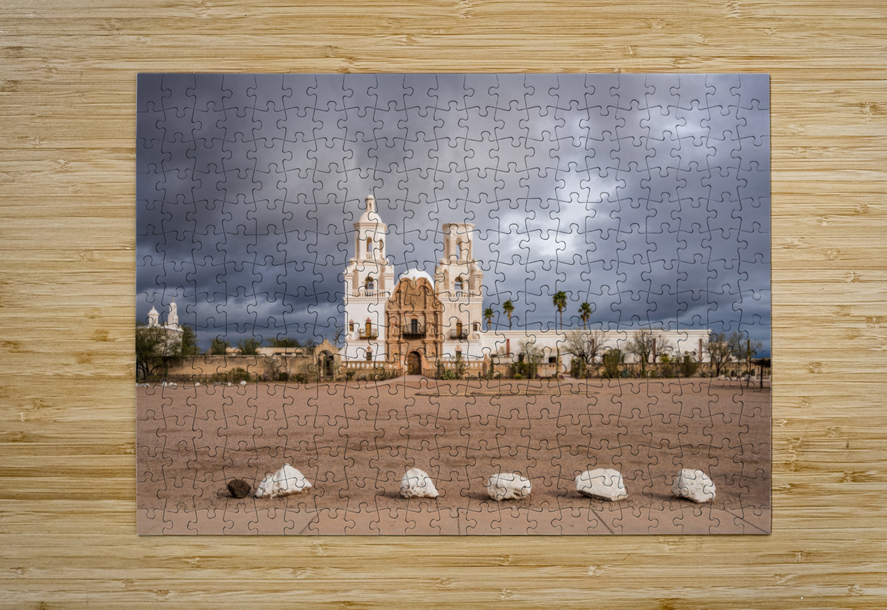 San Xavier del Bac Mission in Tucson Arizona  HD Metal print with Floating Frame on Back