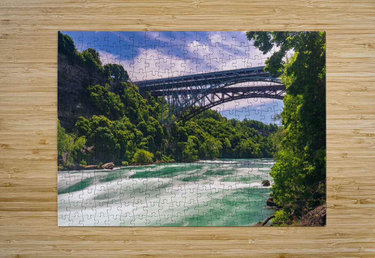 Niagara River at Whirlpool Bridge in Canada Steve Heap Puzzle printing