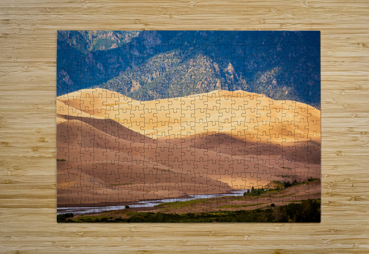 Detail of Great Sand Dunes NP   HD Metal print with Floating Frame on Back
