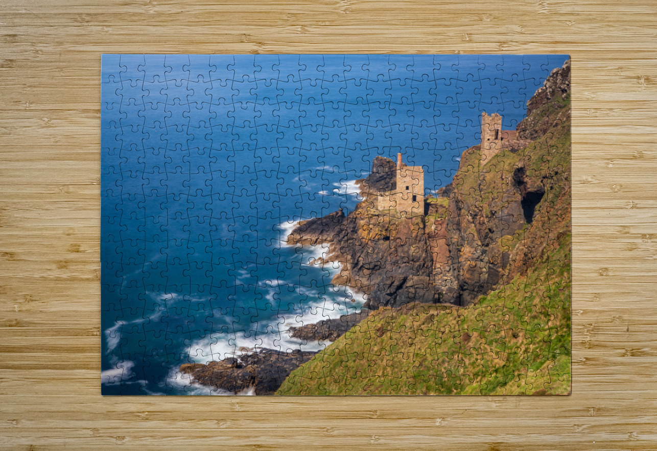 Long duration image of the ruins at Botallack tin mine Steve Heap Puzzle printing