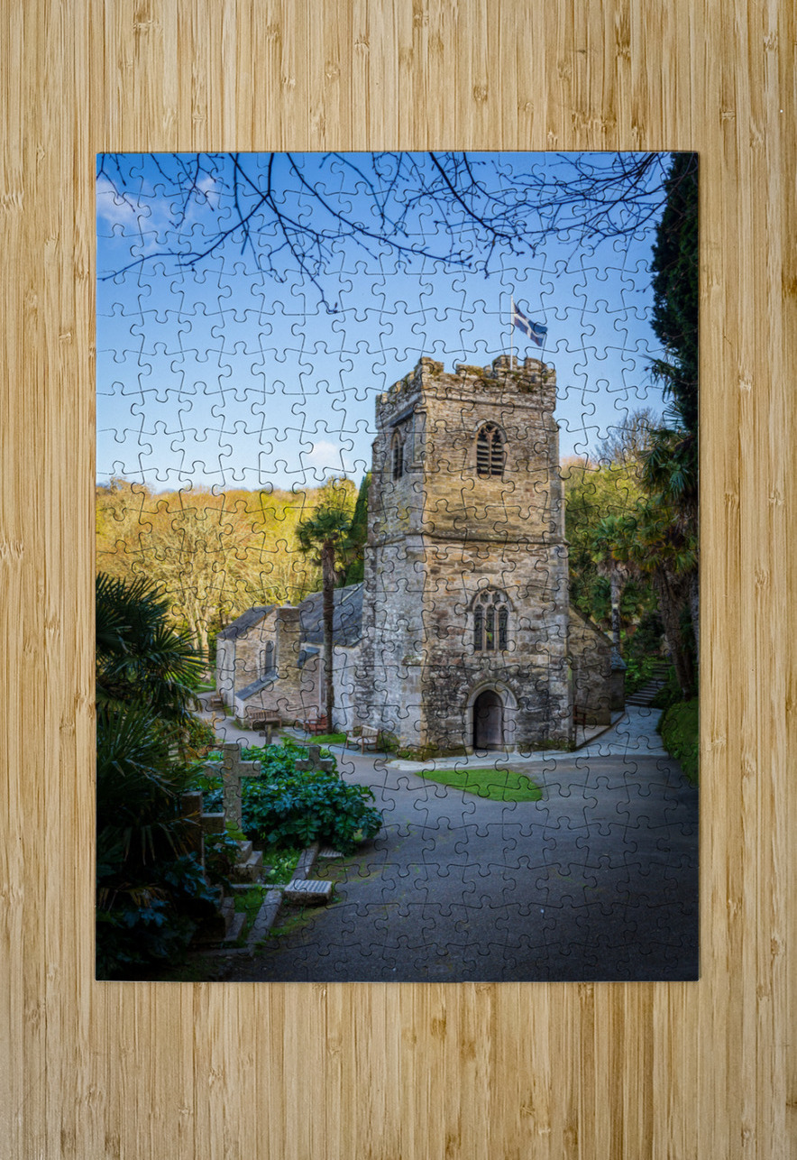 St Just in Roseland parish church in Cornwall UK Steve Heap Puzzle printing