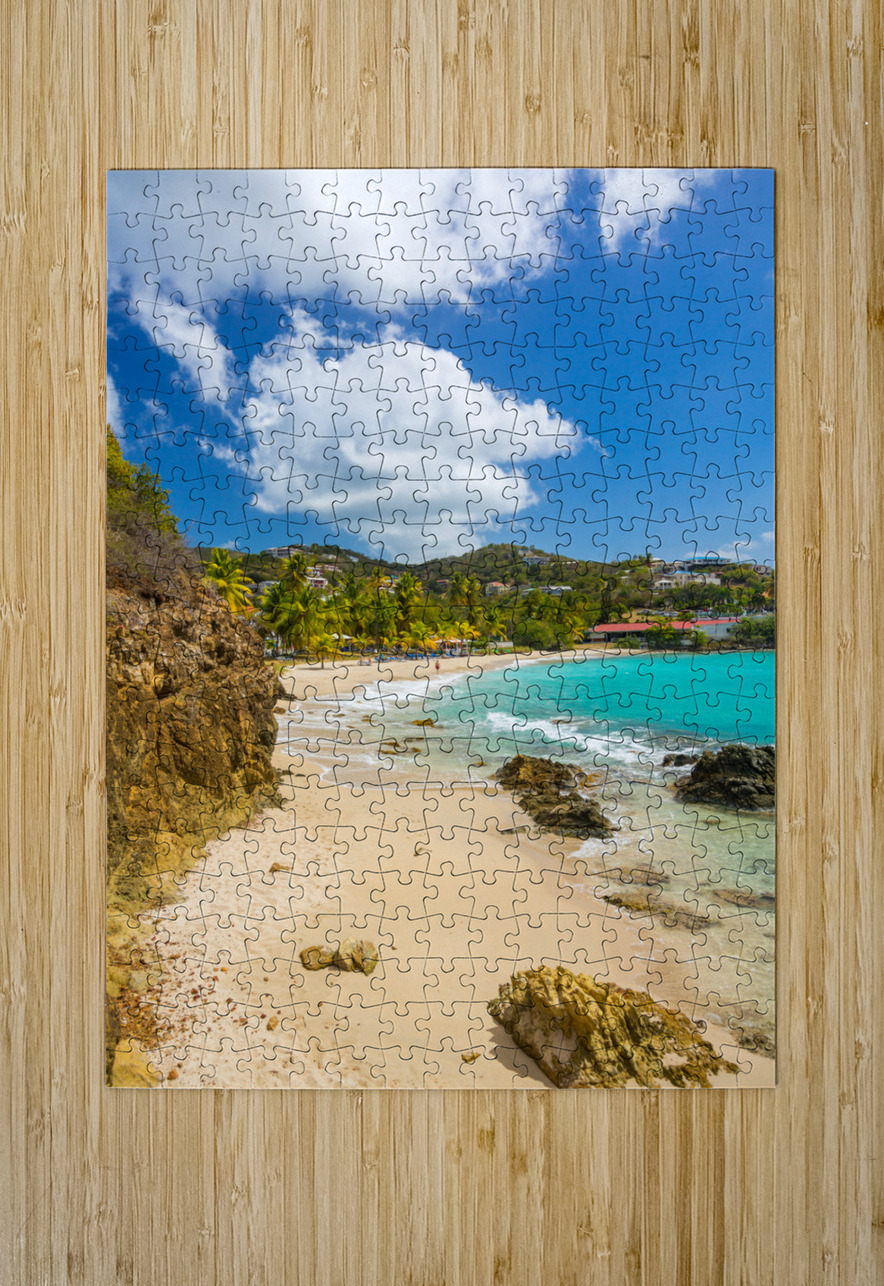 Frenchmans Bay with Beach scene St Thomas USVI Steve Heap Puzzle printing
