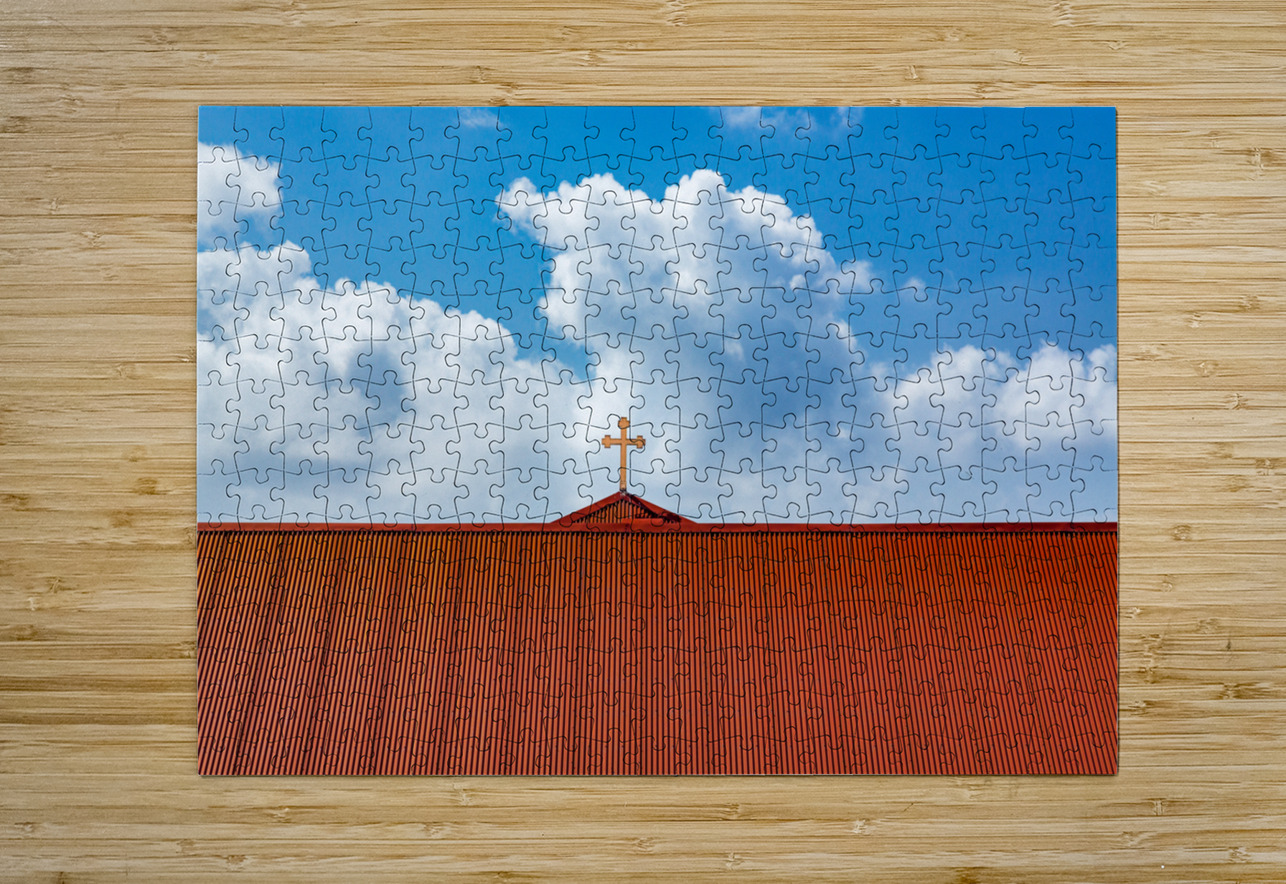 Frederick Lutheran church cross in Charlotte Amalie Steve Heap Puzzle printing