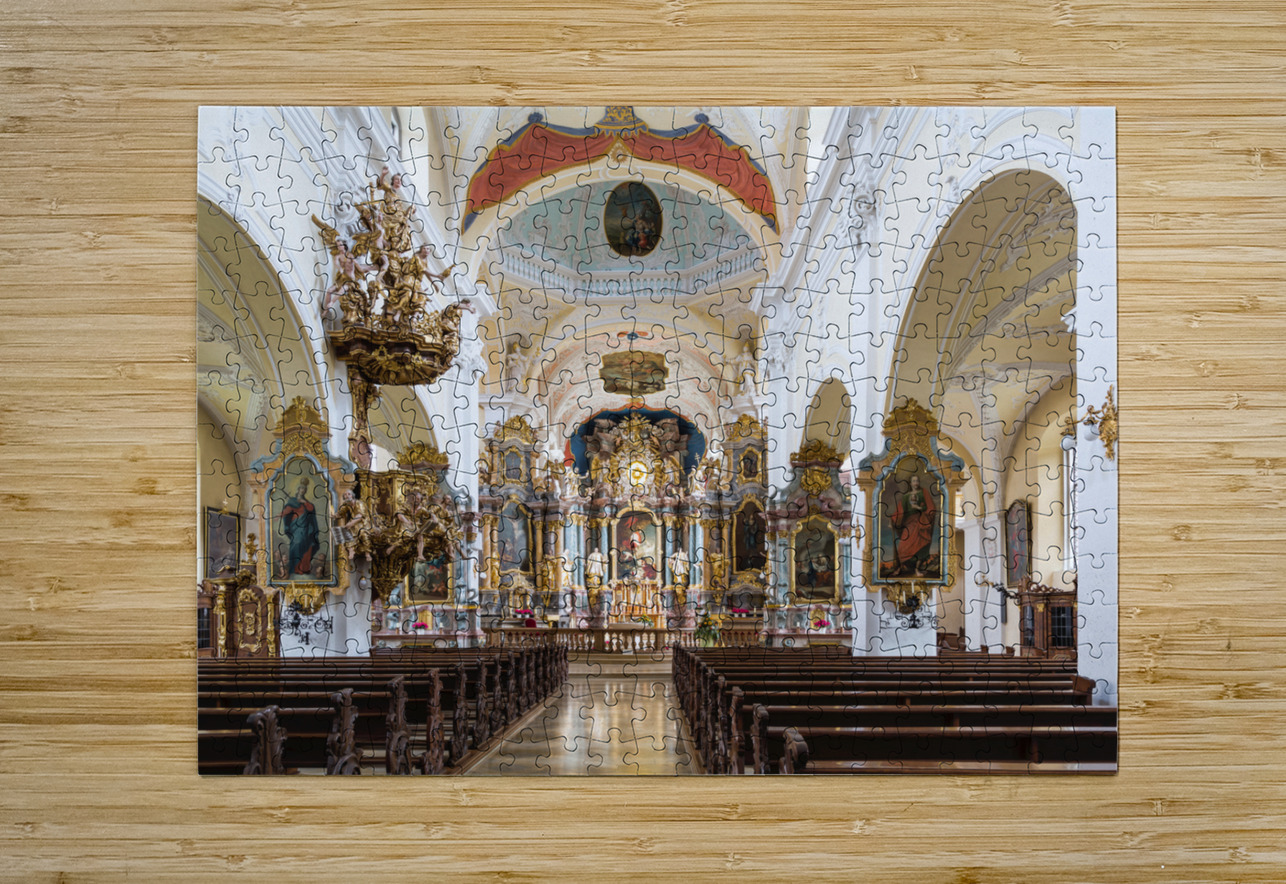Interior Parish Church Gerlachsheim Germany Steve Heap Puzzle printing