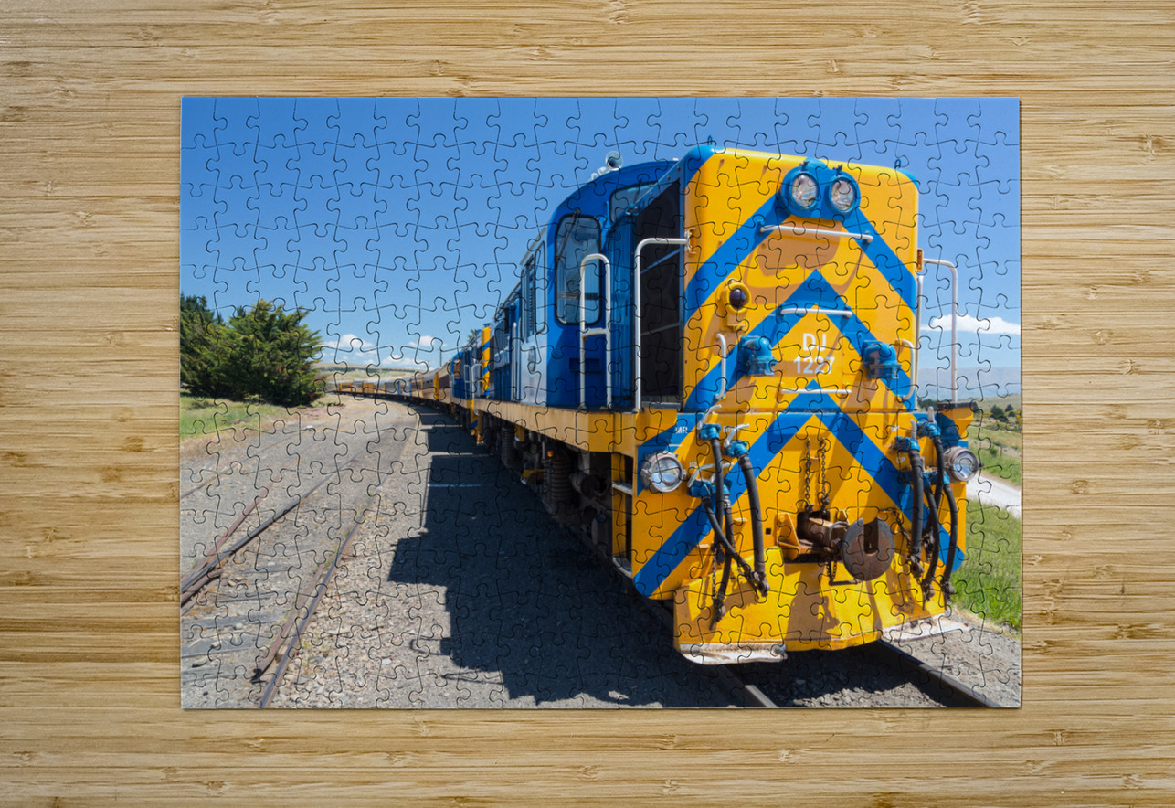 Diesel locomotive train engine Taiere Gorge line Steve Heap Puzzle printing
