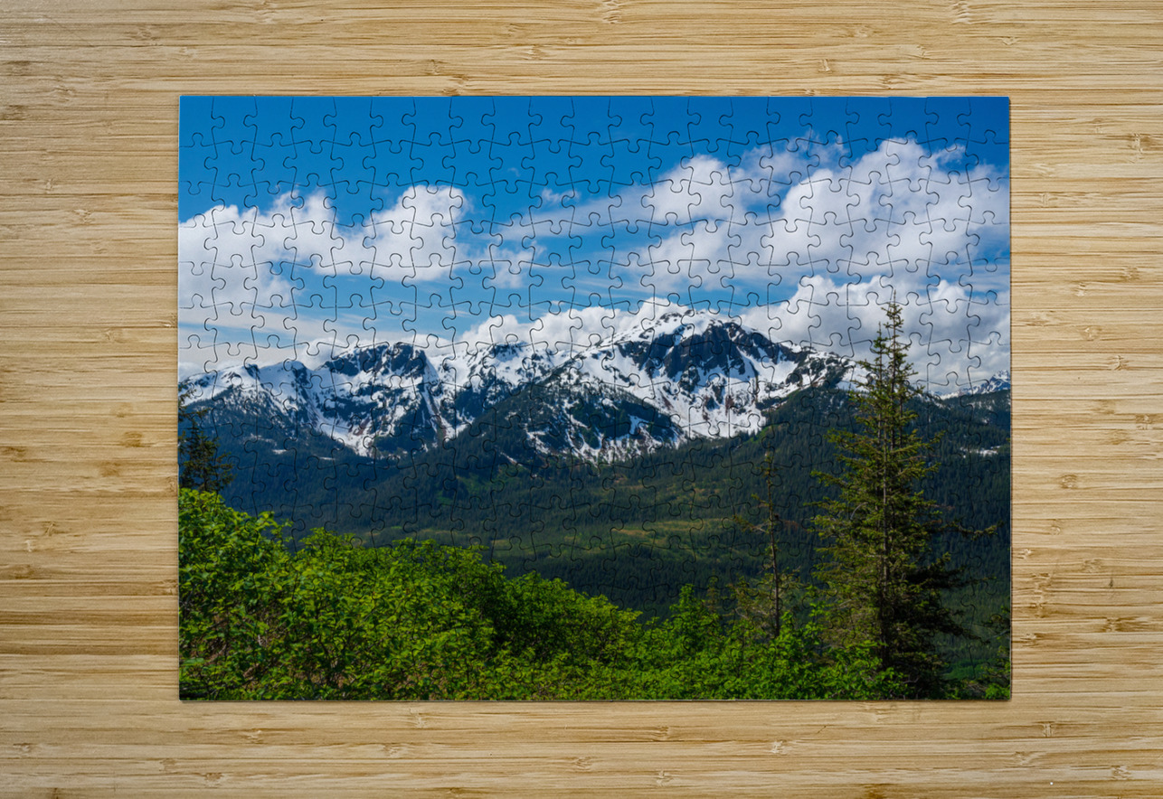 View from Mount Roberts toward Mt Bradley above Juneau Alaska Steve Heap Puzzle printing