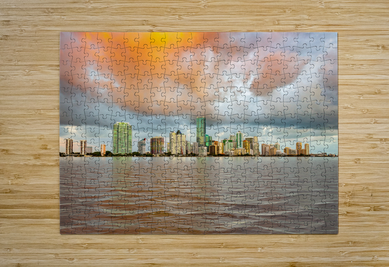 Dawn view of Miami Skyline  Steve Heap Puzzle printing