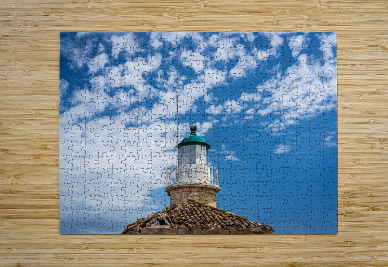 Old Fortress of Corfu by old town Steve Heap Puzzle printing