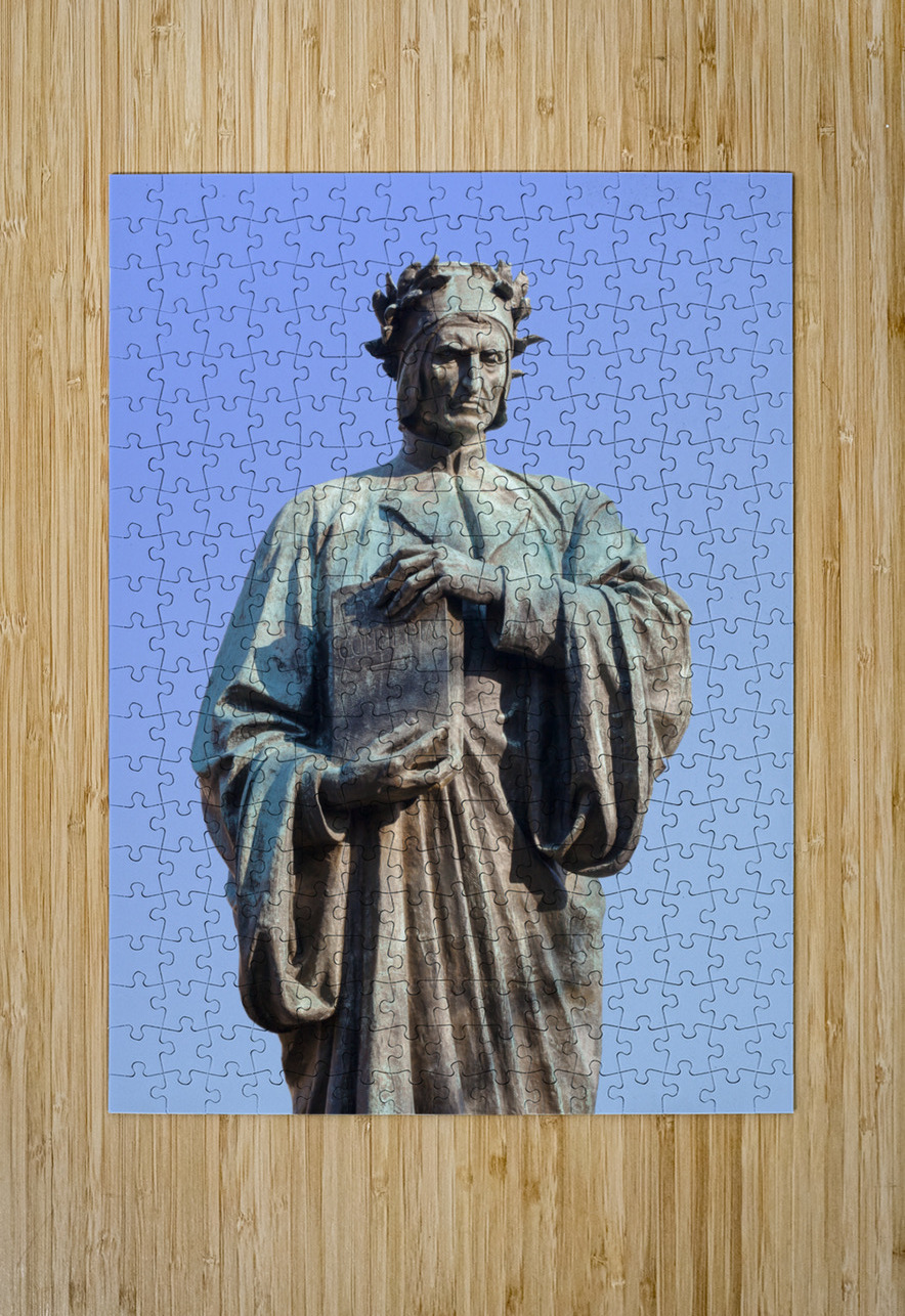 Dante statue with Divine Comedy in Meridian Hill Steve Heap Puzzle printing