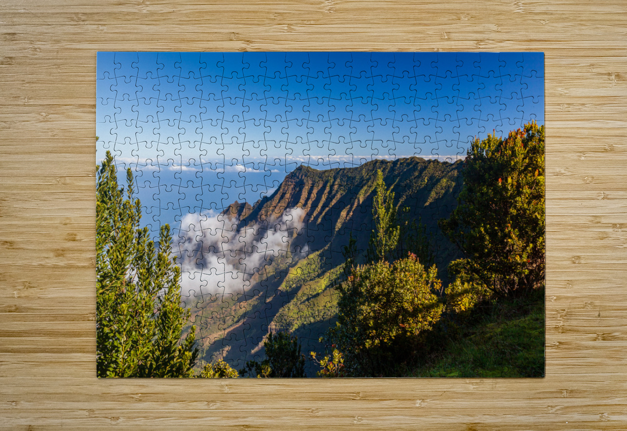 Pilea Trail overlooking Kalalau Valley in Kauai Steve Heap Puzzle printing