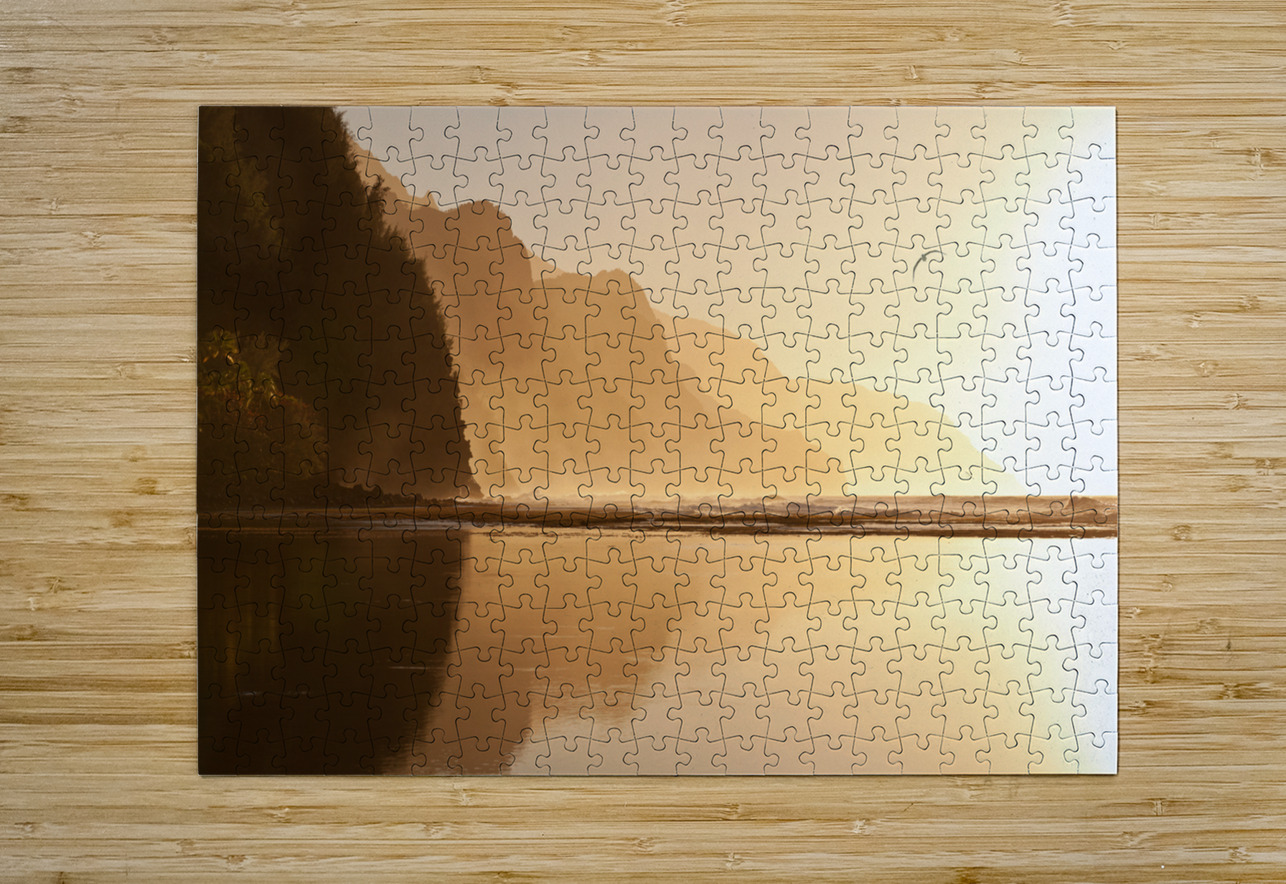 Misty sunset on Na Pali coastline Steve Heap Puzzle printing