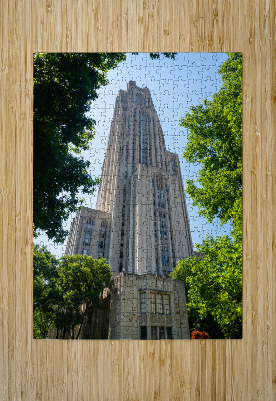 Cathedral of Learning building at the University of Pittsburgh  HD Metal print with Floating Frame on Back
