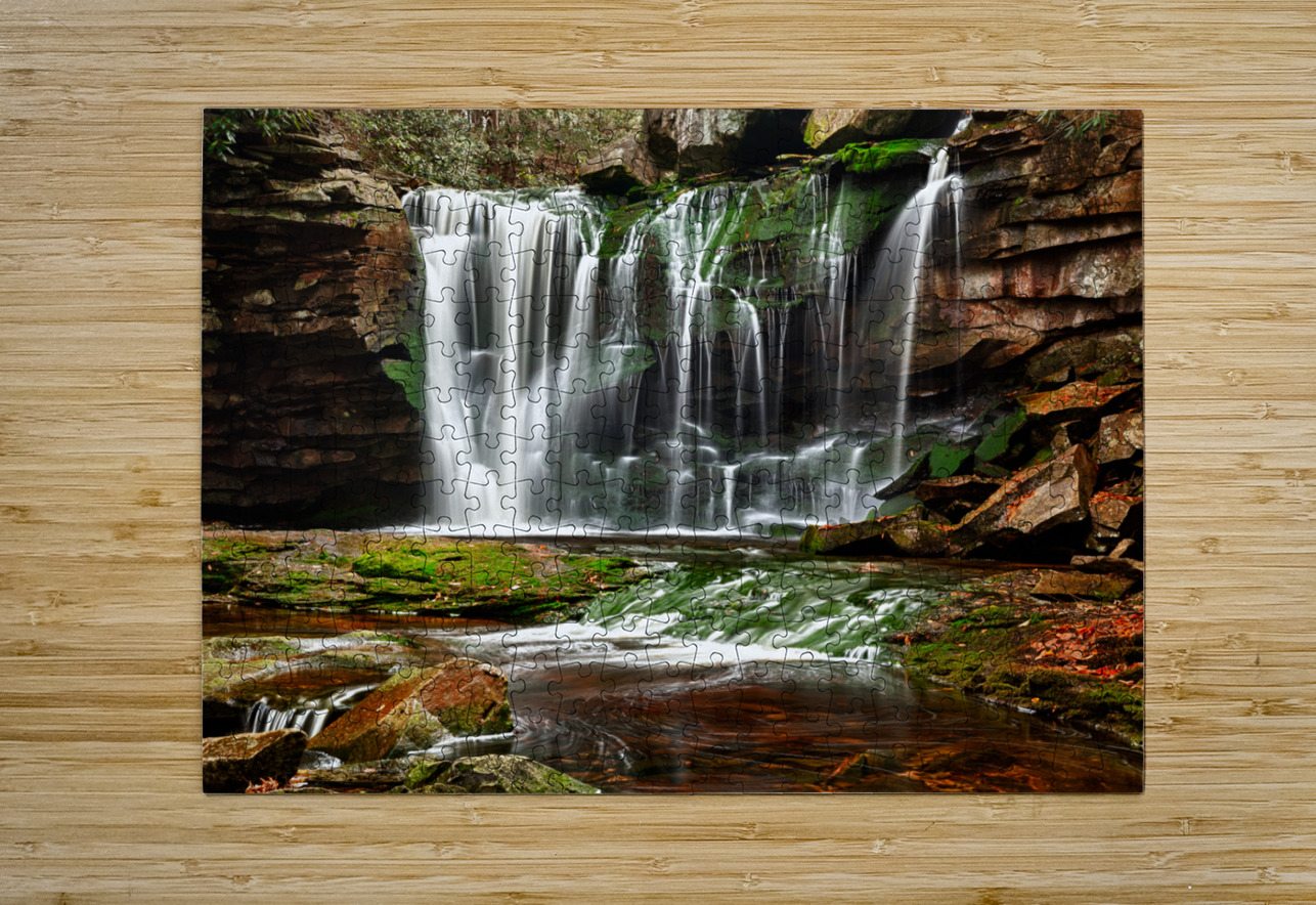 Elakala Falls in West Virginia  HD Metal print with Floating Frame on Back