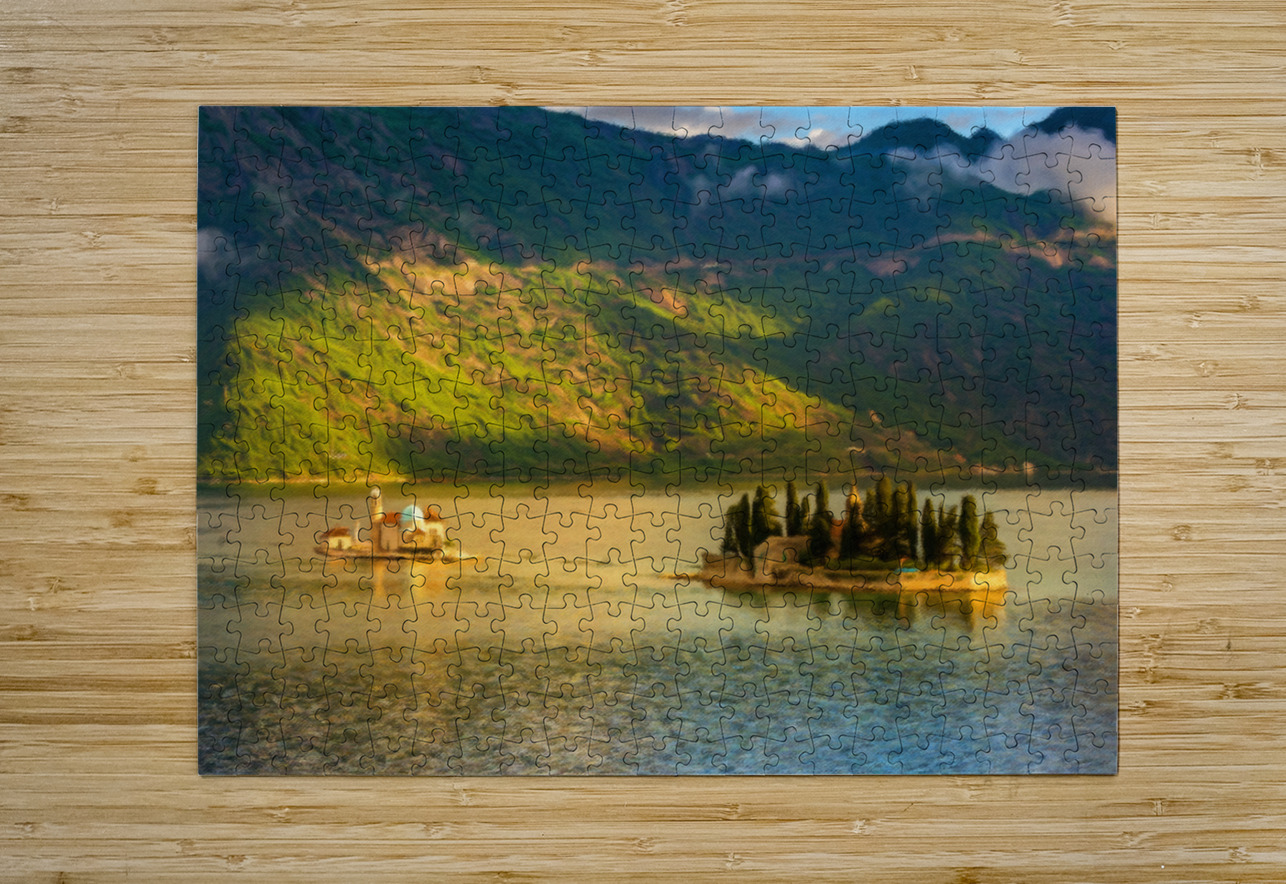 St George in the Bay of Kotor painting Steve Heap Puzzle printing