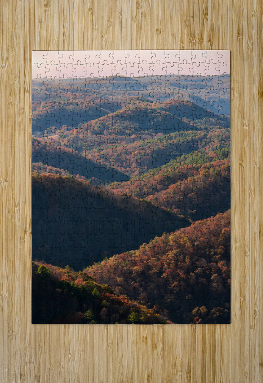 Rolling appalachian hills from Pipestem park Steve Heap Puzzle printing