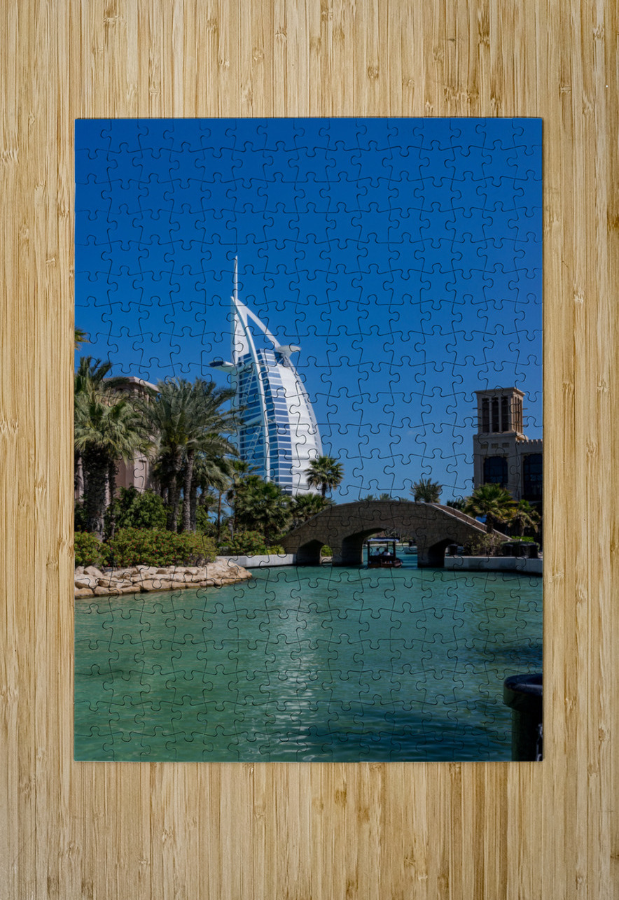 Burj Al Arab above Souk Madinat Jumeirah in Dubai Steve Heap Puzzle printing